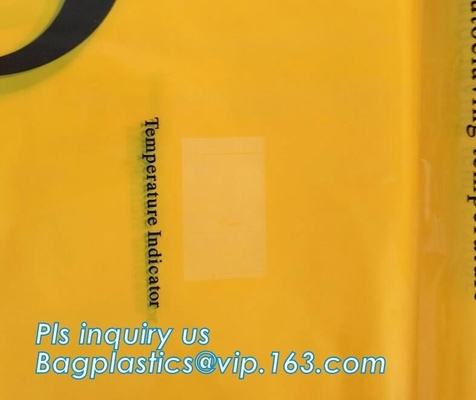 Bolsos plásticos de la autoclave del LDPE del lazo del biohazard de las fuentes médicas médicas biodegradables de la eliminación de residuos, bagease, pac, sa