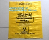 El Biohazard apto para el autoclave médico A3 empaqueta la basura clínica biodegradable