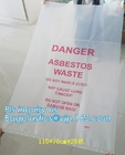 Bolsos de la basura del amianto del PE, la bolsa de plástico de la disposición para la basura de la construcción, bolso para las fibras de amianto, bagplastics, bagea de los desperdicios
