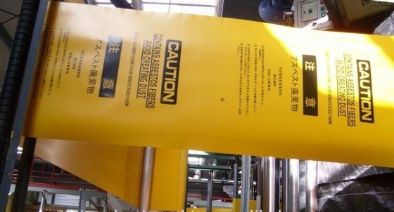 bolso 33" del amianto de la disposición del polietileno X 50" X 6mil, saco de basura del polietileno de la basura del amianto, la bolsa de plástico de la disposición para