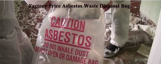 bolso 33" del amianto de la disposición del polietileno X 50" X 6mil, saco de basura del polietileno de la basura del amianto, la bolsa de plástico de la disposición para