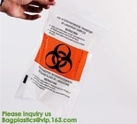 El bio peligro Tote Bags, bio basura roja adhesiva del peligro empaqueta 6&quot; x 6&quot; 200/Bx, paquete en línea del bagease de los bio bolsos del peligro de la tienda