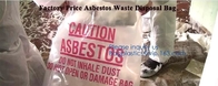 El bolso de basura amarillo del amianto de la bolsa de plástico de los desechos peligrosos, amianto más grueso de gran tamaño del LDPE quita los bolsos, vagos de la basura del amianto