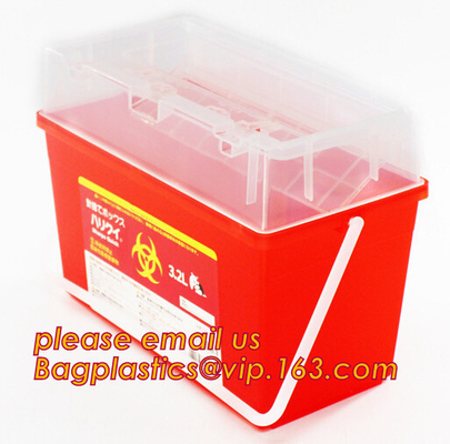 Envase plástico de los sostenidos del Biohazard con mejores ventas en venta, caja disponible médica de la aguja del envase de los sostenidos, Plas del Biohazard