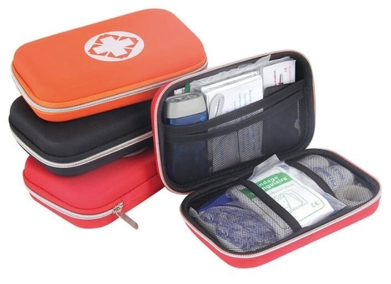 Primeros auxilios médicos vacíos rojos portátiles Kit Bags, bolsos vacíos, primeros auxilios Kit Bag, bolsos del PVC de la función multi de los primeros auxilios del viaje