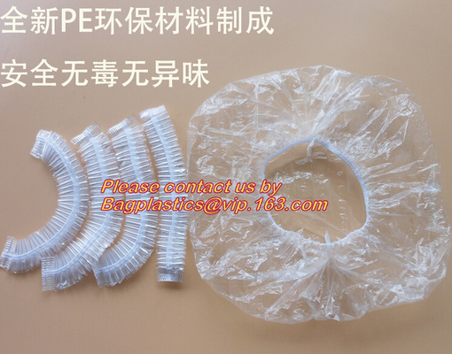 LDPE/HDPE modificó el casquillo de ducha para requisitos particulares disponible del hotel plástico del PE, casquillo de impermeabilización plástico biodegradable del hotel del casquillo de ducha del eco