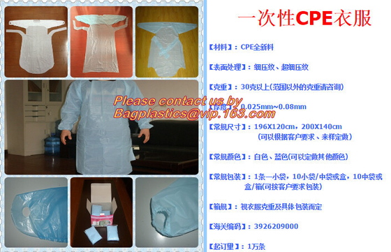 Delantales industriales resistentes de la prenda impermeable del delantal reutilizable del PVC, lavaplatos Aprons, cuero de la microfibra, delantal químico del PVC del laboratorio