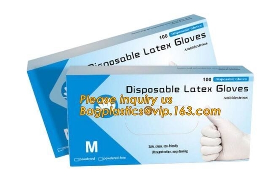 Guante disponible del examen de los suministros médicos, guantes dentales de los guantes de la mano del nitrilo del CPE PE NBR del PVC del látex