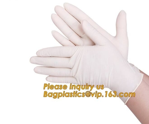 Guante disponible del examen de los suministros médicos, guantes dentales de los guantes de la mano del nitrilo del CPE PE NBR del PVC del látex