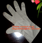 Los guantes polivinílicos, polietileno echado grabado en relieve, superior (CPE), pulverizan el guante libre, medio, claro de la preparación de la comida, protección de la seguridad