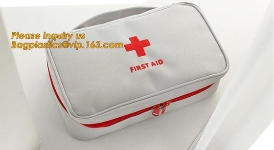 bolso al aire libre personal de los primeros auxilios del coche de la emergencia de la seguridad del equipo de supervivencia del terremoto, caja roja dura plástica 211 de la mochila de los primeros auxilios