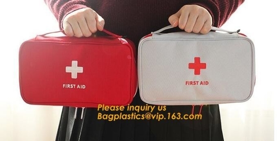 bolso al aire libre personal de los primeros auxilios del coche de la emergencia de la seguridad del equipo de supervivencia del terremoto, caja roja dura plástica 211 de la mochila de los primeros auxilios