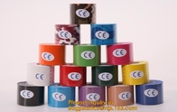La cinta de la kinesiología, OEM para la marca famosa imprimió la cinta cinética de los deportes de la cinta de la kinesiología de la cinta, elasti impermeable médico del algodón