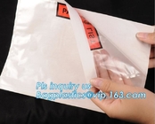 bolsos expresos del sobre del mensajero del aviador del sobre de la lista de embalaje de DHL, bolsos de empaquetado del correo del poste del franqueo, packin adhesivo plástico