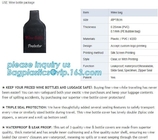 La botella segura del abrigo del vino de los bolsos de burbuja del amortiguador del embalaje del transporte de vino de la botella del viaje reutilizable del protector empaqueta protectores
