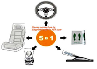 El pie Mat Nylon Plastic Car Seat cubre el volante Eco biodegradable amistoso