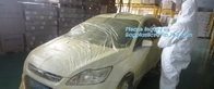 Película auto de la pintura del plástico protector transparente de alta calidad del HDPE, película que enmascara pintable para la máscara del coche, PA auto moverspray