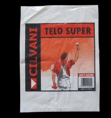 El absorbente de uso múltiple resistente imprimió los 6ft caídos, pinta el paño de recogida plástico utilizado para la familia, Cl plástico al por mayor del descenso