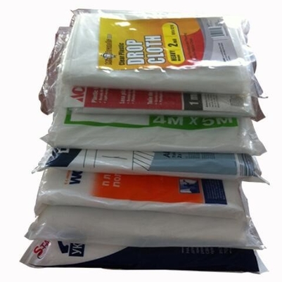 El absorbente de uso múltiple resistente imprimió los 6ft caídos, pinta el paño de recogida plástico utilizado para la familia, Cl plástico al por mayor del descenso