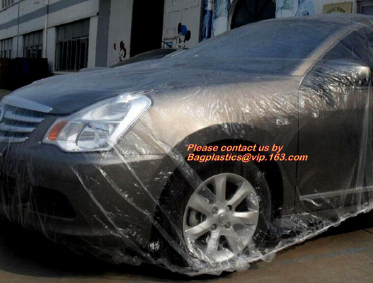 Cubierta del coche del PE, cubierta plástica del coche, cubierta protectora del coche del rociado (con pulverizador) plástico del HDPE, película decorativa