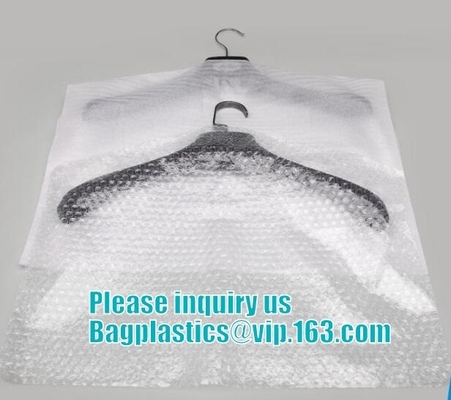 El BOLSO de BURBUJA de la limpieza en seco, hecho en bolso respetuoso del medio ambiente plegable de empaquetado de la limpieza en seco del portatraje del viaje de China mini PROTEGE