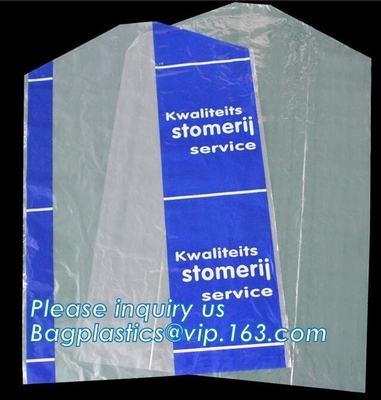 La limpieza en seco de la protección fina disponible de la ropa empaqueta el 100cm de largo, stora lavable de la ropa de la limpieza en seco del satén reutilizable de la alegría