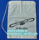 bolso plástico modificado para requisitos particulares biodegradable del lavadero de la bolsa de poliéster del lazo del lavadero para el hotel con propio logotipo, lazo plástico polivinílico