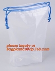 bolso plástico modificado para requisitos particulares biodegradable del lavadero de la bolsa de poliéster del lazo del lavadero para el hotel con propio logotipo, lazo plástico polivinílico