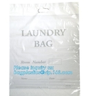 Bolso embalado polivinílico del lazo respetuoso del medio ambiente biodegradable del algodón para el lavadero usado en el hotel, bolsos de lazo del viaje que llevan