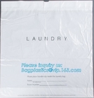 Bolso embalado polivinílico del lazo respetuoso del medio ambiente biodegradable del algodón para el lavadero usado en el hotel, bolsos de lazo del viaje que llevan