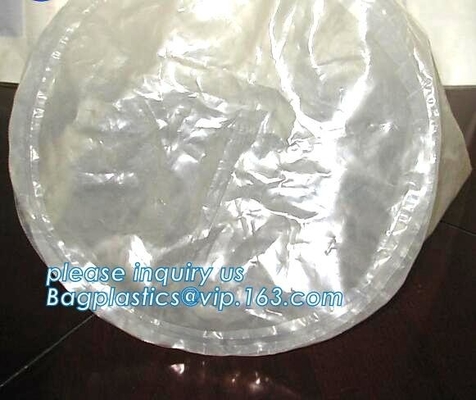 Bolsos plásticos inferiores redondos durables de los trazadores de líneas del barril del tambor, bolso plástico de la parte inferior de la ronda del PE, trazador de líneas de tambor inferior redondo, bagplastics