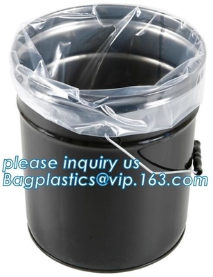 Bolsos plásticos inferiores redondos durables de los trazadores de líneas del barril del tambor, bolso plástico de la parte inferior de la ronda del PE, trazador de líneas de tambor inferior redondo, bagplastics