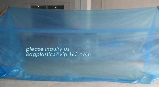 Bolsos de empaquetado con precio competitivo, 36 x 27 x 65" 1 ensenada clara del tamaño de la cubierta polivinílica grande enorme gigante de la plataforma de la plataforma del ldpe de la milipulgada
