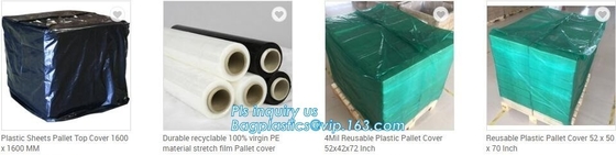 La plataforma plástica disponible del PE cubre el bolso en el rollo, cubierta impermeable PE plástico de la plataforma para Europallet 80x120x250 cm, BAGEAS