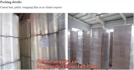 Centro-doblez/solos bolsos del encogimiento de wound/POF, imprimiendo en la película, película reticulada, película antiniebla, película Micro-perforada, Pre-perforación