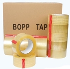 Cinta que embala hecha en China, cinta de Logo Printed del bopp de encargo del refuerzo de Crystal Clear Box Sealing Bopp para los Di de la cinta del cartón