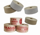 La fibra que la etiqueta de la cinta escocesa reforzada engomó el embalaje del papel de Kraft reforzó