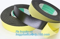 El doble fuerte industrial de la etiqueta de la cinta escocesa echó a un lado con el tejido o la espuma del portador