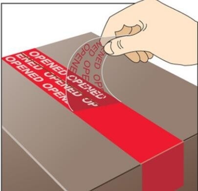 Etiqueta de encargo de la etiqueta engomada del VACÍO de la garantía de la seguridad del código de barras del número de serie si está quebrado, etiqueta VACÍA de la impresión de la etiqueta engomada del sello de la garantía, TA
