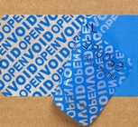 Panal evidente de la cinta escocesa del VACÍO de la etiqueta de la garantía del pisón no desprendible material del vacío