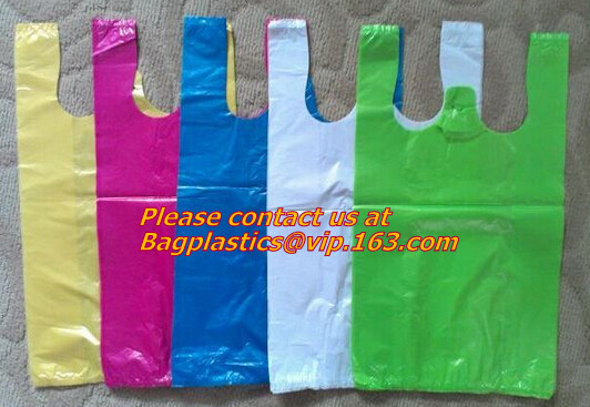 El 100% biodegradable y abonable, bolsos de la camiseta, EN13432 certificado, bolsos verdes, bio bolso