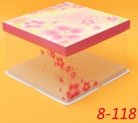 Envase claro/transparente disponible de comida del bocadillo/de la torta/caja/empaquetado plásticos, cajas de torta baratas con la ventana clara, custo