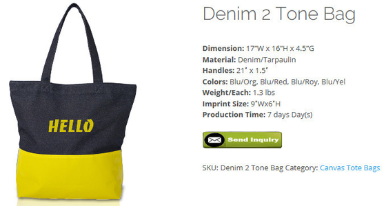Mensajero natural laminado Bag Signature Canvas Tote Canvas Pouch del explorador de Tote Bags Gift Tote Bags del escudete de la bolsa de la lona