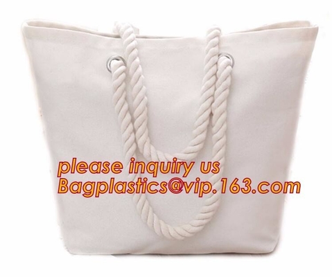 el bolso natural del barco del algodón de la lona, totalizador barato imprimió los bolsos de la lona, bagease de encargo del espacio en blanco del bolso de la lona de la impresión del bolso lavable de la lona