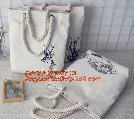 bolso promocional de la lona de la moda de la bolsa de asas de la lona 12oz, vagos de encargo impresos digitales del algodón del bolso de la lona de la bolsa de asas del algodón que hacen compras