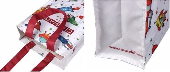 la bolsa de asas coreana de la lona de algodón de la impresión de algodón 12oz, paquete modificado para requisitos particulares barato del bagease del bolso de la lona de algodón del bolso de compras del totalizador del logotipo