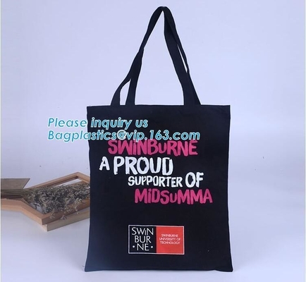 la bolsa de asas de impresión de encargo de la lona del totalizador del algodón del tamaño estándar de la promoción, bolso de compras de encargo del algodón, la bolsa de asas de la lona wholesal