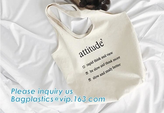 la promoción modificada para requisitos particulares del bolso del algodón de la bolsa de asas de la lona de algodón recicla las bolsas de asas orgánicas al por mayor, totalizador del algodón del bolso de la lona de la manija