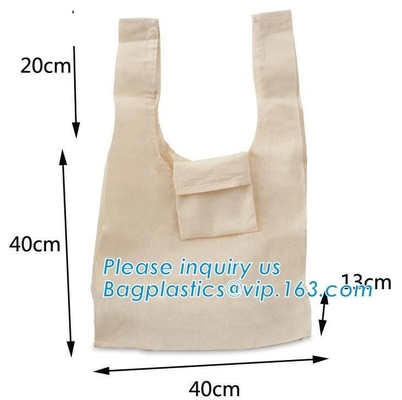 las bolsas de asas del mejor de la lona bordaron las bolsas de asas al por mayor adicionales de la lona de los bolsos del paño del totalizador en la venta, cott blanco de encargo promocional