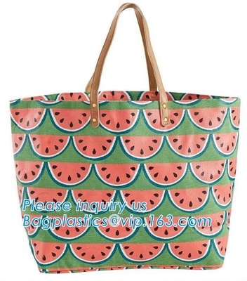 Lona de encargo promocional Tote Bag, lazo Backpa de Logo Printed Organic Calico Cotton del tamaño enorme del algodón del regalo de la promoción